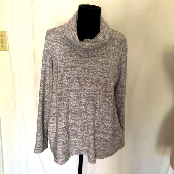 J Jill Pure Jill  cowl neck pullover sweatshirt with pockets size M - Picture 1 of 6